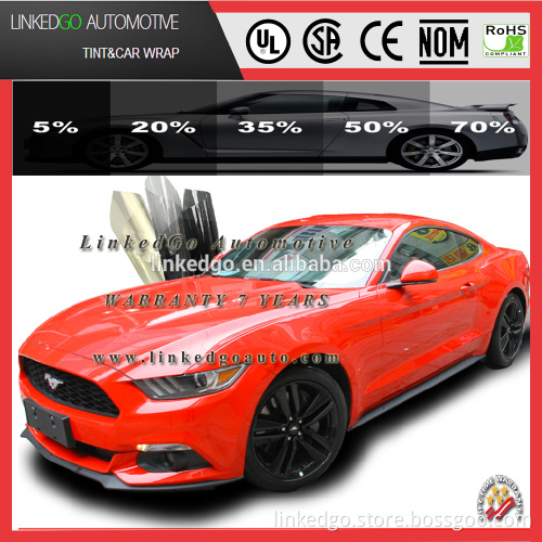 Superior quality privacy automobile 2ply car window tint film black sun control shade sticker for 1.52*30m